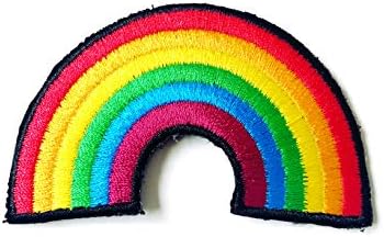 Th Rainbow crtani logotip gay ponos lezbijska dugina zastava vezena šivanje željeza na flasteru za ruksake traperice odjeća
