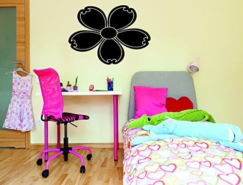 Dizajn s vinil rad 886 2 cvjetna djevojčica tinejdžerska spavaća soba dizajn zida na zidu, ružičasta, 16 x 24