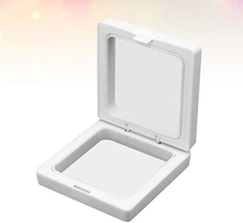 12pcs poklon kutije za prstenje s prozirnim kristalnim naušnicama kutija za pohranu nakita plastične kutije za prstenje kristalne