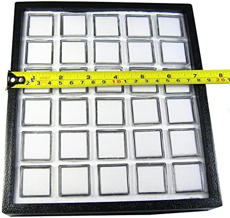 Golbox A 30 PC -a gornje plastične kutije s draguljom veličine 3x3 cm s prikazom ladice za držanje prikaži organizator kućišta