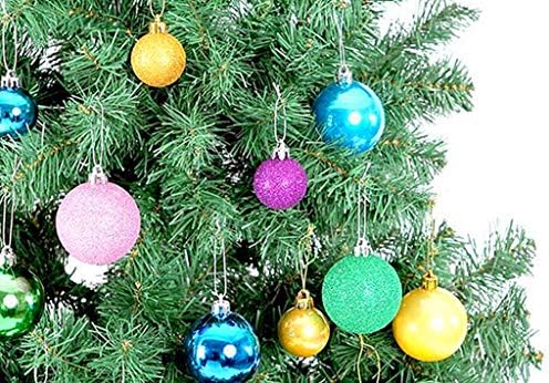 24pcs božićne kuglice, 1,2 otporne na razbijene plastične kuglice privjeska za sićušno ukras božićnih drveća