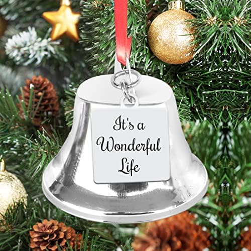 To je divan ukras za božićno anđeosko zvono nadahnut životom s šarmom krila od nehrđajućeg čelika. Klasično božićno drvce