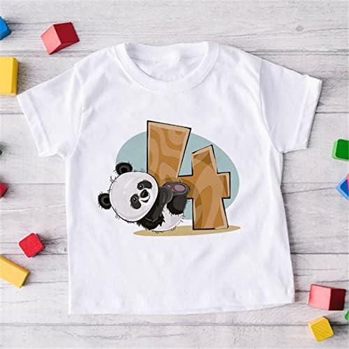 Košarkaški rukav dječak mališani dječaci djevojčice Ljetni kratki rukavi Panda Crtani otisci majice vrhovi nadmašuju mališani