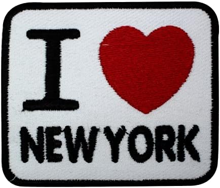 Obožavam New York vezeno željezo na šivanju na patch značku za odjeću itd. 7x6cm