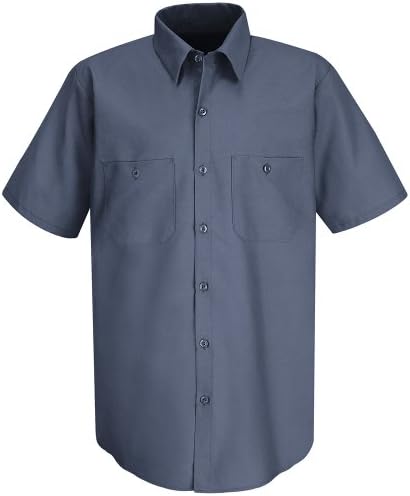 Standardna Muška pamučna radna košulja od pamuka kratkih rukava otporna na bore