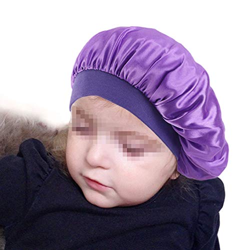 2 kom dječji satenski Šeširi za spavanje pokrivala za glavu elastična kapa za njegu kose noćna kapa za malu djecu i tinejdžere