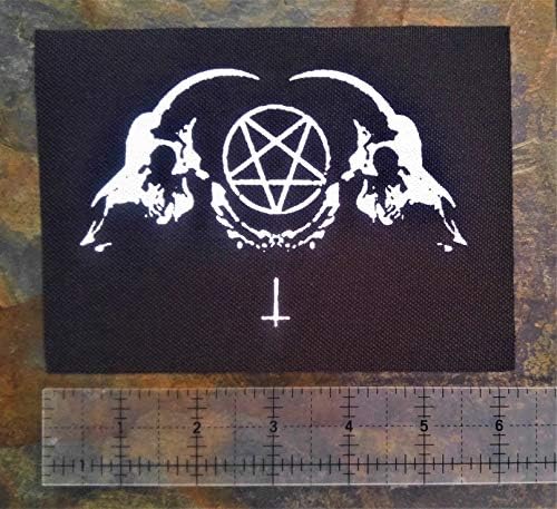 Kola za kozju lubanju - sotonski pentagram baphomet iz Mendesa leviathan cross okultni gothic sigil od lucifer kozje glave