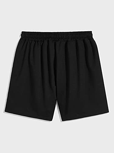 WDirara muški grafički ispis džepni prednji staza kratke kratke hlače u struku kratke hlače