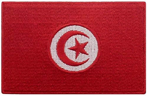 Embtao Tunis Flat Flaster vezeni Nacionalni moral Applique Iron na šivanju na tunizijskom amblemu