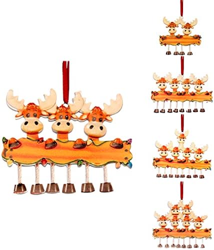 Najnoviji nadograđeni personalizirani božićni ukrasi jelena 2021, božićni ukrašavanje, kreativni poklon za obitelj 2-6, Ornament