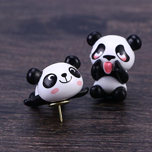 Toymytoy Panda oblik Thiblstacks Slatka crtačka crtačka pin PUSK PUSKI za kalendar karata, 8 PCS