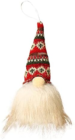 Ručno izrađeni gnome sa svjetlima božićni ukrasi, privjesak za božićno drvce noćno svjetlo, švedski plišani gnome skandinavska