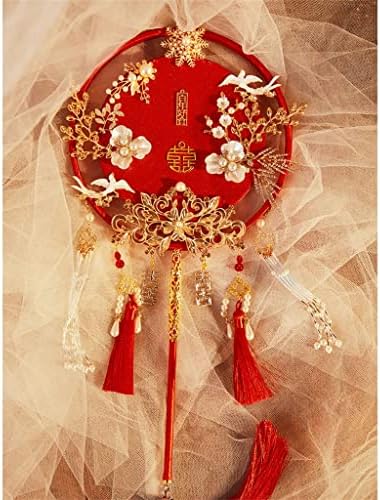 Liruxun kinesko vjenčanje xiuhe ručno držanje cvjetne grupe obožavatelj oženjen oženjen sretni obožavatelj završen obožavatelj