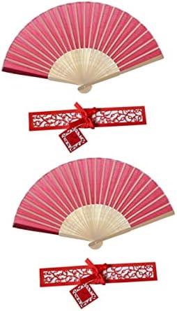 Galpada 2PCS Framework Kineski bambusov retro svilena japanska chinease žena osjetljiva za obožavatelje pokloni za ručne