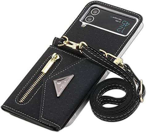 Novčanik munje SZHAIYU torbicu za Samsung Galaxy Z Flip 4 5G torbica preko ramena sa strap-nositelj kreditne kartice Ženska